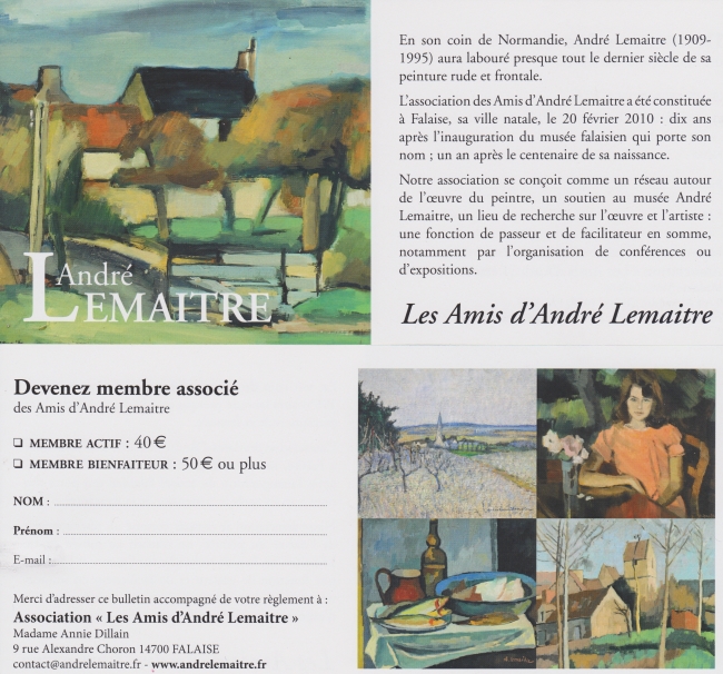 Association des Amis d'André Lemaitre